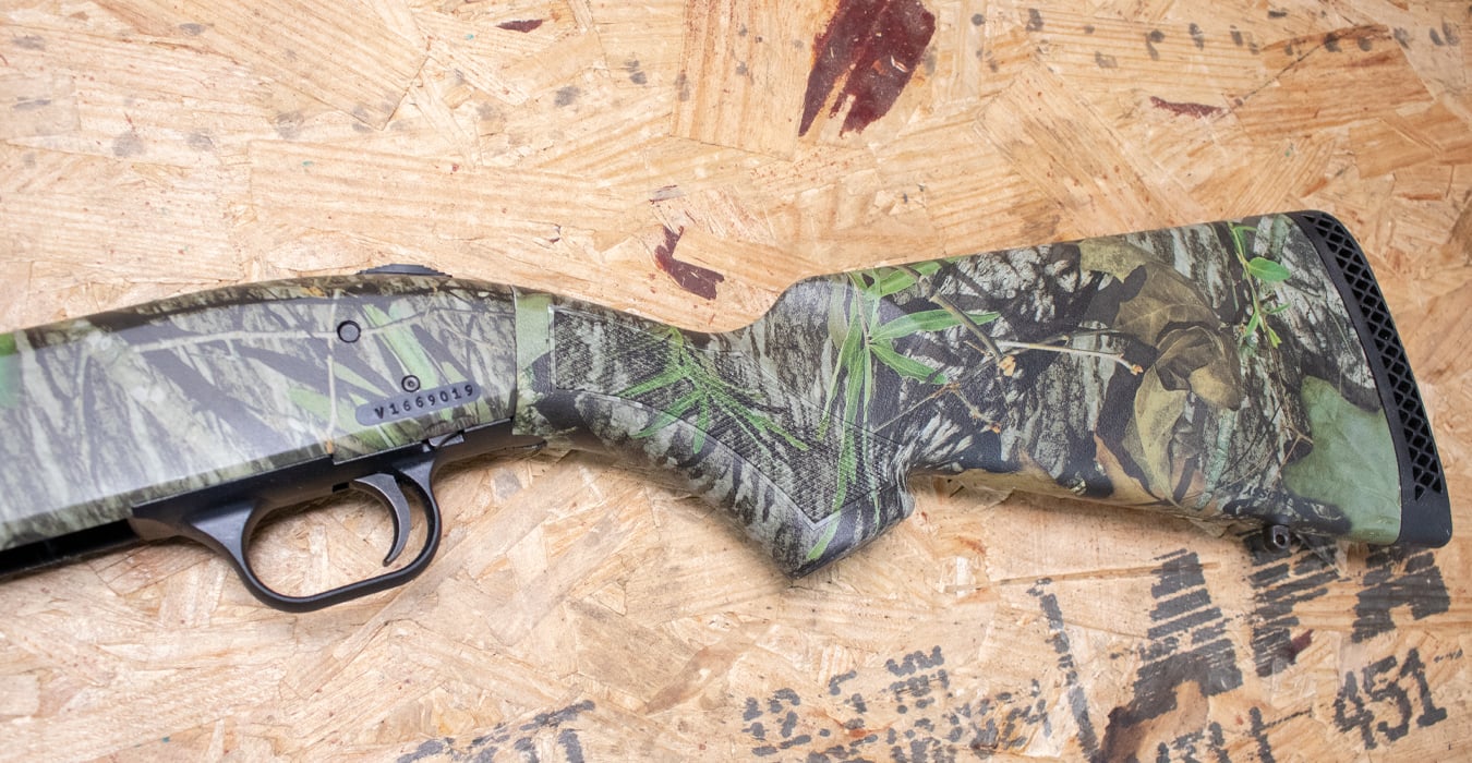 MOSSBERG 500 12 Gauge Used Shotgun with Mossy Oak Camo Finish and Accu-Choke Barrel